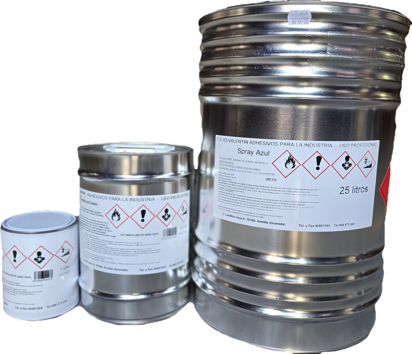 Producto adhesivo de contacto